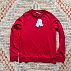 NWT Lacoste Small Logo Sweatshirt- Fushia Pink XS 38